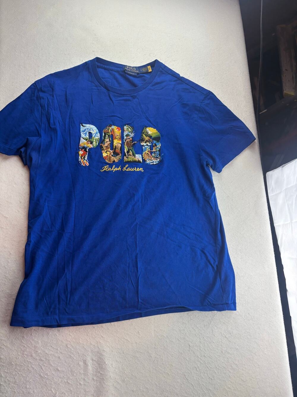 Polo Ralph Lauren Blue Logo T Size Medium